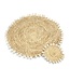 BAZAR BIZAR De Raffia Schelp Placemat - Natuurlijk