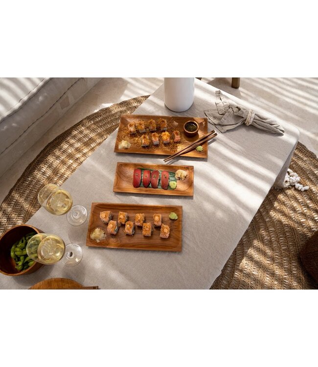 BAZAR BIZAR Het linnen tafelkleed - Beige - 150x150