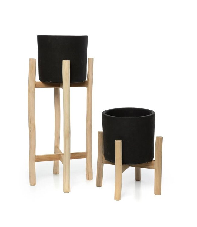 BAZAR BIZAR The Charcoal High - Zwart Naturel - L