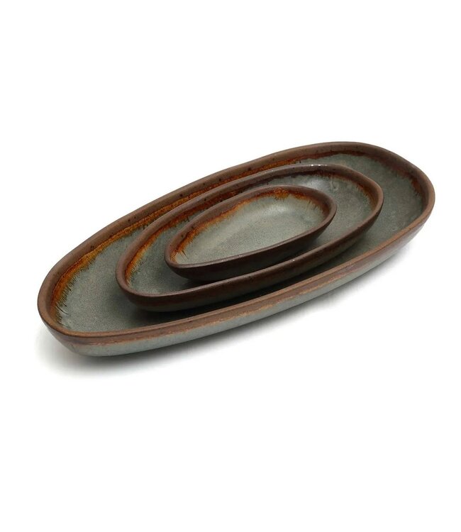 BAZAR BIZAR De Côa Serveerschaal - L - Set van 4