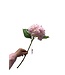 QMF Trading Artificial flowers Hydrangea Macrophylla Light Pink | Zijden kunstbloem | Lengte 50 1pcs
