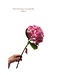 QMF Trading Artificial flowers Hydrangea Macrophylla Pink | Zijden kunstbloem | Lengte 50 1pcs