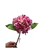 QMF Trading Artificial flowers Hydrangea Macrophylla Pink | Zijden kunstbloem | Lengte 50 1pcs