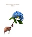 QMF Trading Artificial flowers Hydrangea Macrophylla Blue | Zijden kunstbloem | Lengte 50 1pcs