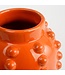 Mica Decorations Boaz Vaas - H30 x Ø11 cm - Keramiek - Oranje