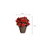 Mica Decorations Azalea Kunstplant in Bloempot Stan - H31 x Ø26 cm - Rood