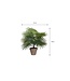 Mica Decorations Palm Kunstplant in Bloempot Stan - H40 x Ø35 cm - Groen