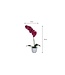 Mica Decorations Phalaenopsis Kunstplant in Bloempot Tusca - H60 x Ø16 cm - Paars