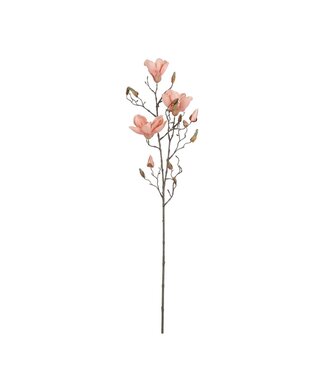 Mica Decorations Magnolia Kunstbloem - H88 cm - Perzik