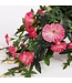 Mica Decorations Petunia Kunst Hangplant in Bloempot Stan - L25 x B45 x H50 cm - Donkerroze