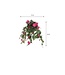 Mica Decorations Petunia Kunst Hangplant in Bloempot Stan - L25 x B45 x H50 cm - Donkerroze