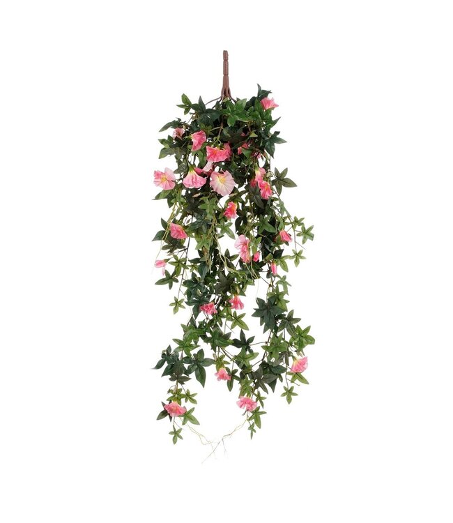 Mica Decorations Petunia Kunst Hangplant - L15 x B20 x H80 cm - Roze