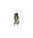 Mica Decorations Petunia Kunst Hangplant - L15 x B20 x H80 cm - Roze