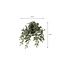 Mica Decorations Tradescantia Kunst Hangplant in Bloempot Stan - H45 x Ø25 cm - Groen