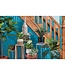 Mica Decorations Dieffenbachia Kunstplant in Bloempot Stan - H40 x Ø30 cm - Groen