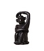 Kolibri Company Kolibri Home | Ornament - Decoratie beeld Sitting Monkey - Black