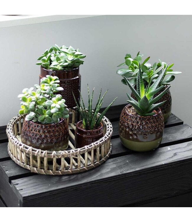 Kolibri Company Kolibri Home | Decoratieschaal - Rond Willow dienblad Ø30cm