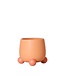 Kolibri Company Kolibri Home | Rolling peach bloempot - Peach kleurige keramieken sierpot Ø9cm