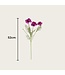 QMF Trading 3D real touch chrysanthemum purple | Zijden kunstbloem | Lengte 52cm  1pcs