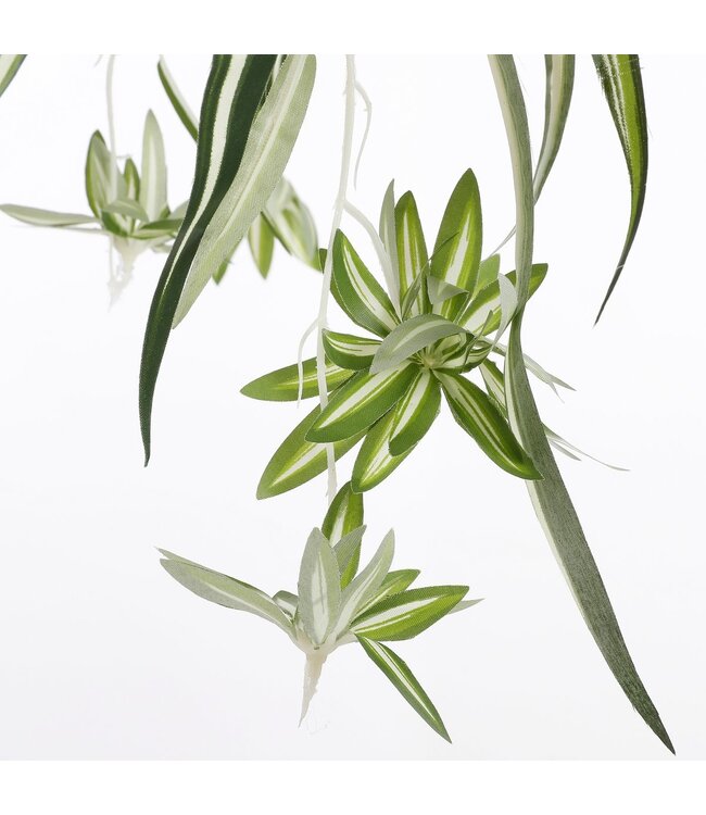 Mica Decorations Chlorophytum Kunstplant in Bloempot Stan - H45 x Ø45 cm - Groen