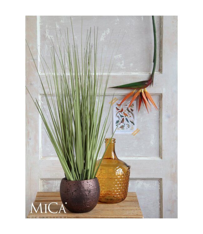 Mica Decorations Gras Kunstplant - H92 x Ø35 cm - Groen