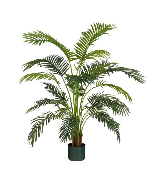 Mica Decorations Areca Palm Kunstplant in Pot - H134 x Ø50 cm - Groen