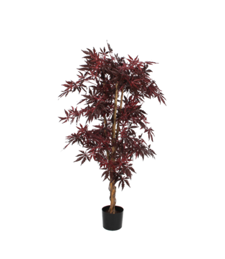 Mica Decorations Esdoorn Kunstplant - H140 x Ø80 cm - rood