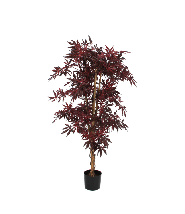 Mica Decorations Esdoorn Kunstplant - H140 x Ø80 cm - rood