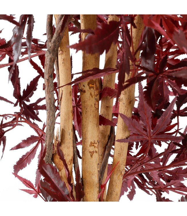 Mica Decorations Esdoorn Kunstplant - H140 x Ø80 cm - rood