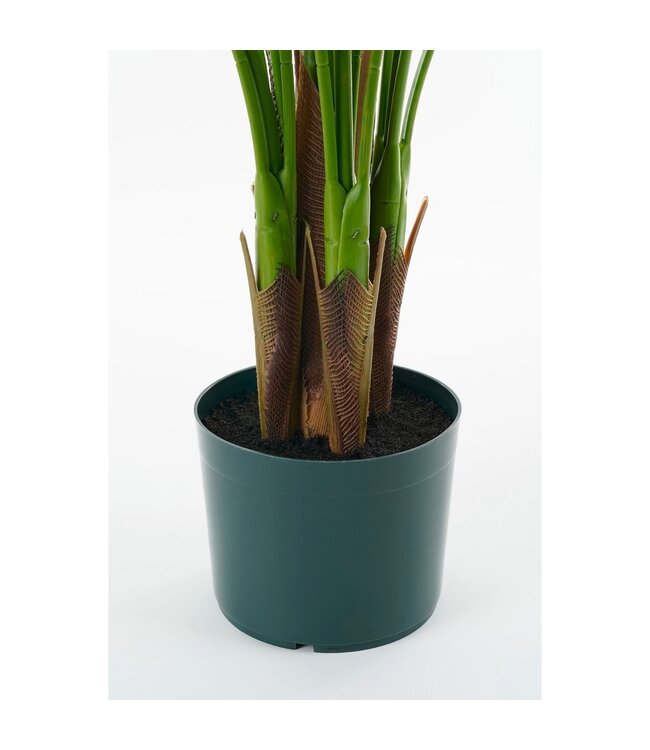 Mica Decorations Areca Palm Kunstplant in Pot - H134 x Ø50 cm - Groen