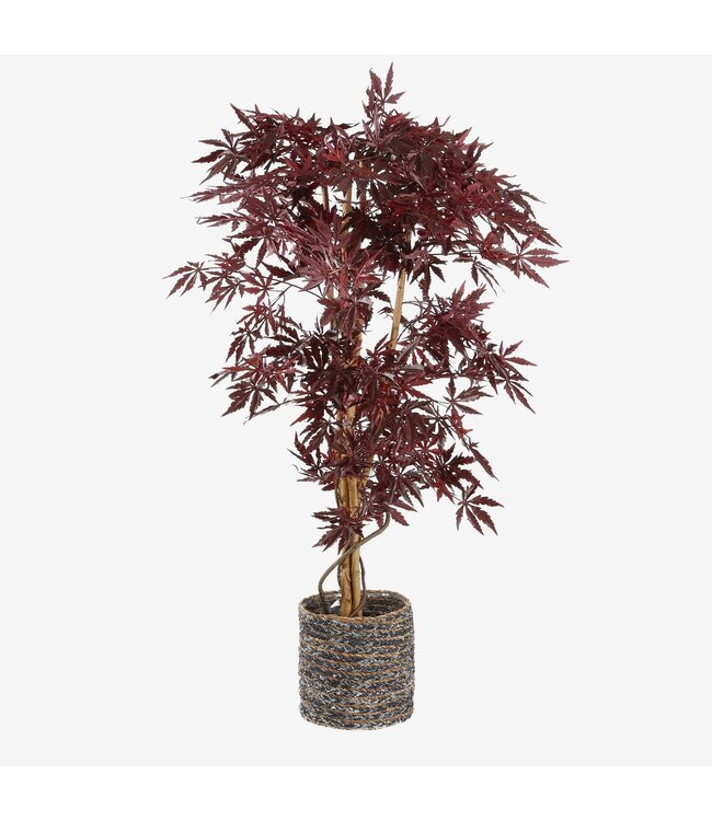 Mica Decorations Esdoorn Kunstplant - H140 x Ø80 cm - rood