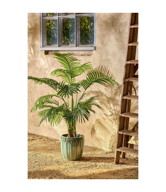 Mica Decorations Areca Palm Kunstplant in Pot - H134 x Ø50 cm - Groen