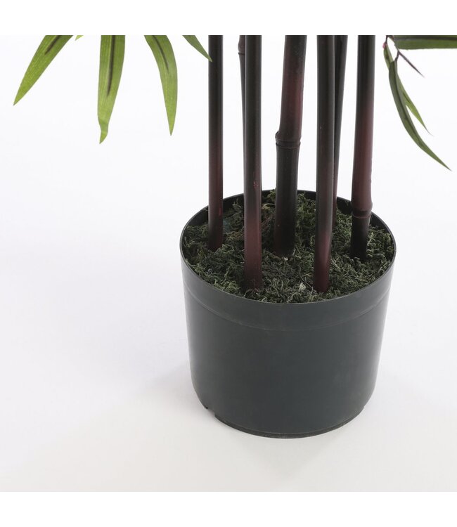 Mica Decorations Bamboe Kunstplant - H120 x Ø75 cm - Groen