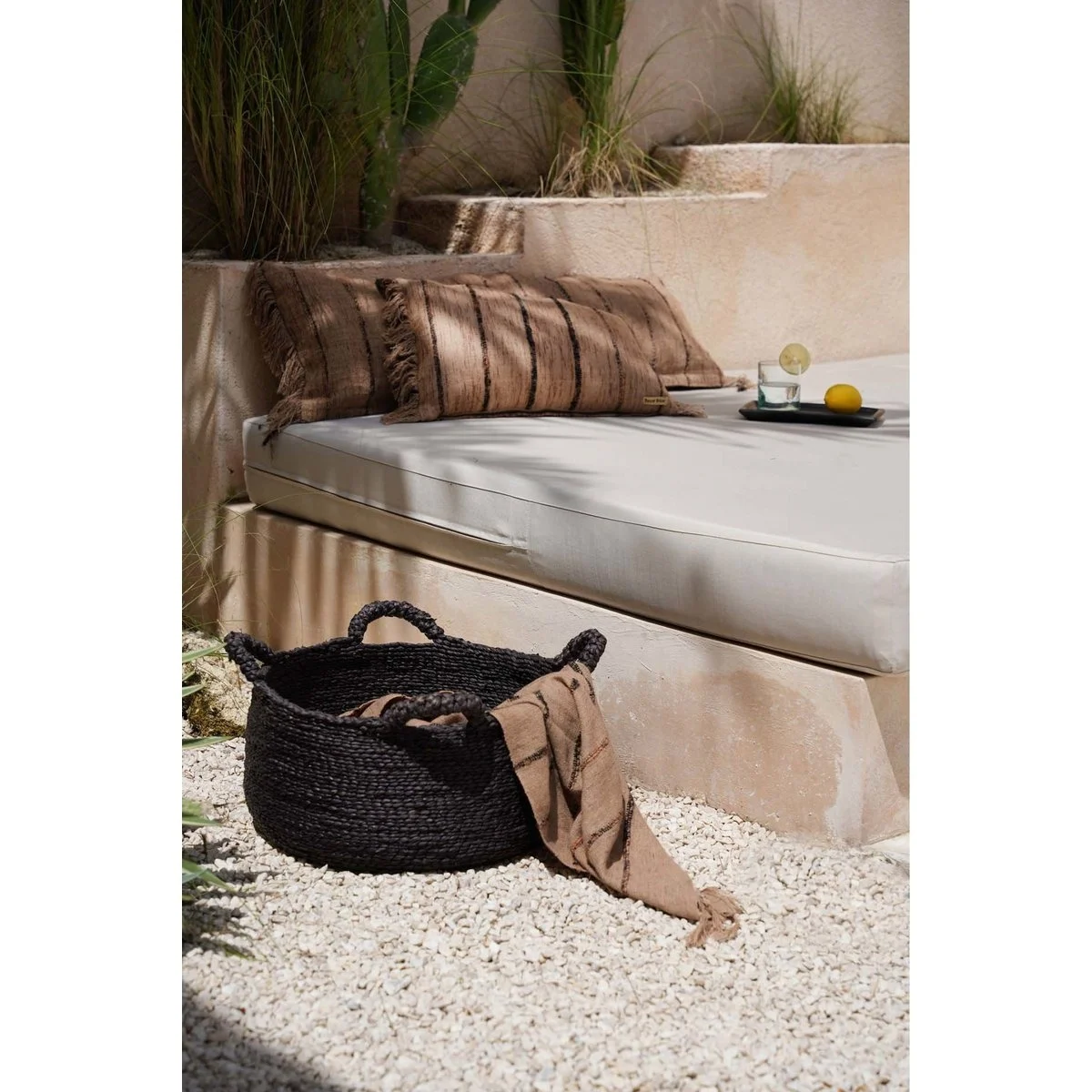 rieten manden woonkamer