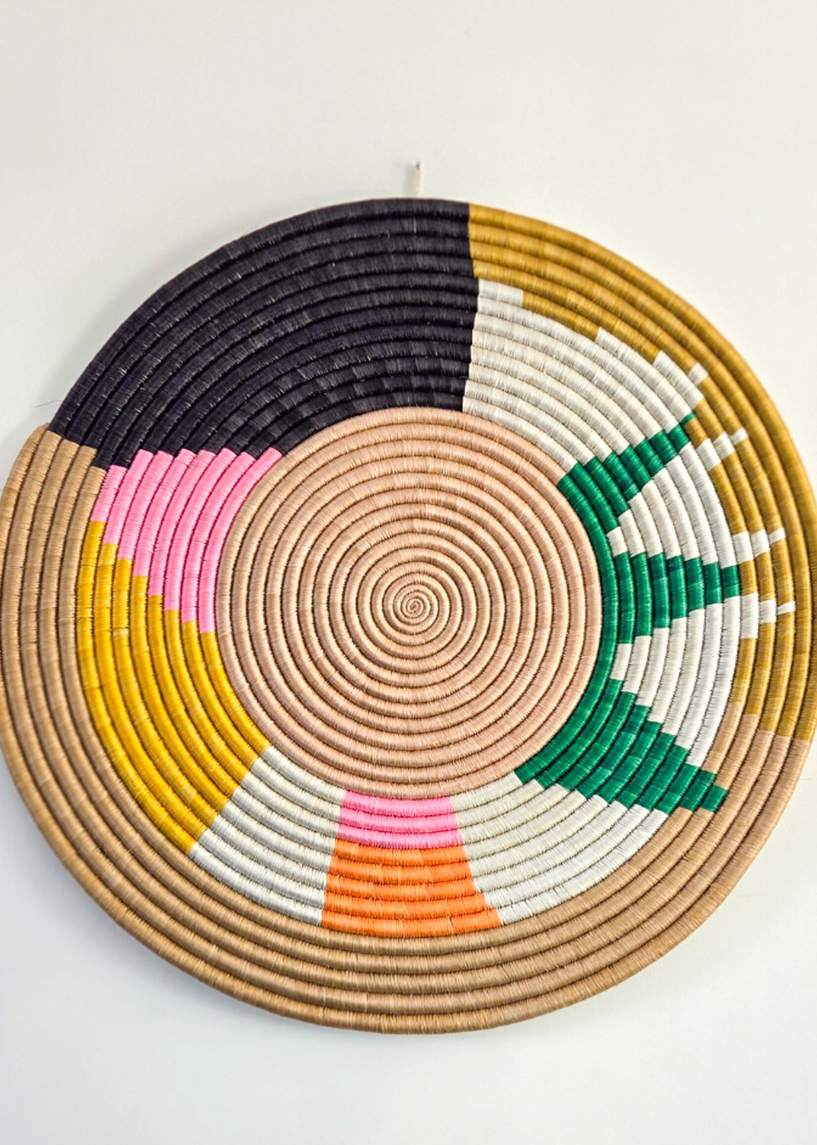 MAISON SUKU Tropische rieten wanddecoratie Distel ø 50 cm