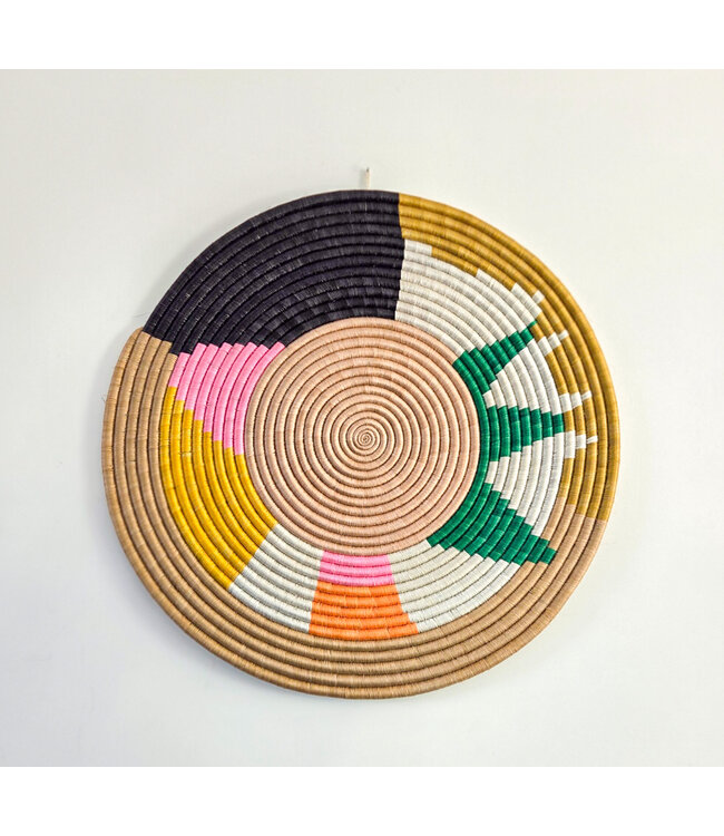 MAISON SUKU Tropische rieten wanddecoratie Distel ø 50 cm