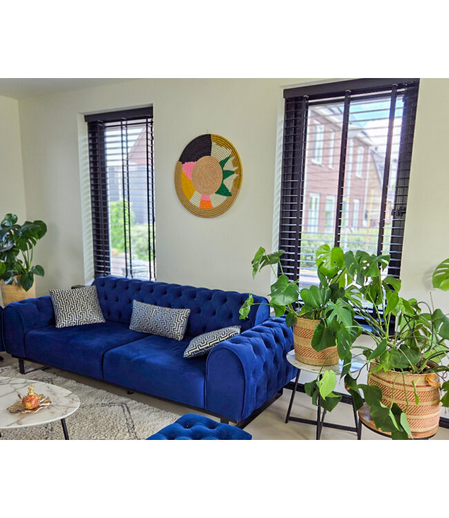 MAISON SUKU Tropische rieten wanddecoratie Distel ø 50 cm