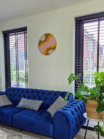 MAISON SUKU Rieten Wandcirkel in Knalkleuren ø 50 cm