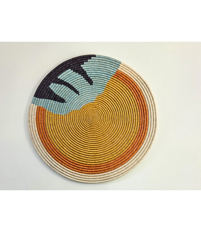 MAISON SUKU Rieten Wandcirkel Pomelo – Zomerse Frisse Look ø 70 cm