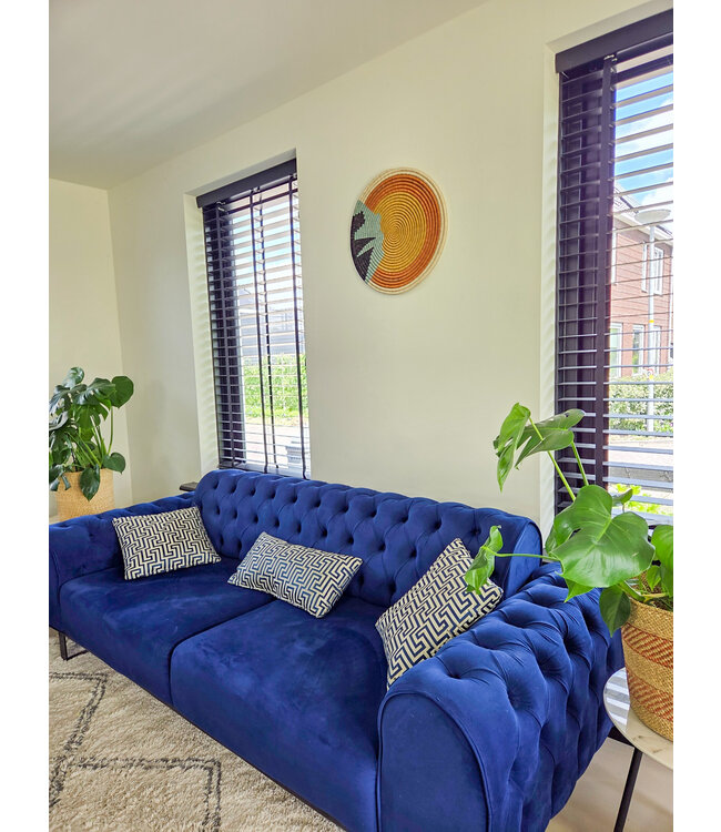 MAISON SUKU Rieten Wandcirkel Pomelo – Zomerse Frisse Look ø 50 cm