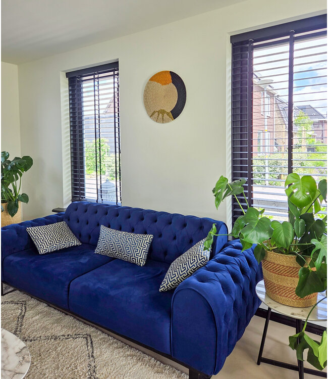 MAISON SUKU Rieten Wandcirkel Botanica 50 cm – Natuurlijke Boho Look