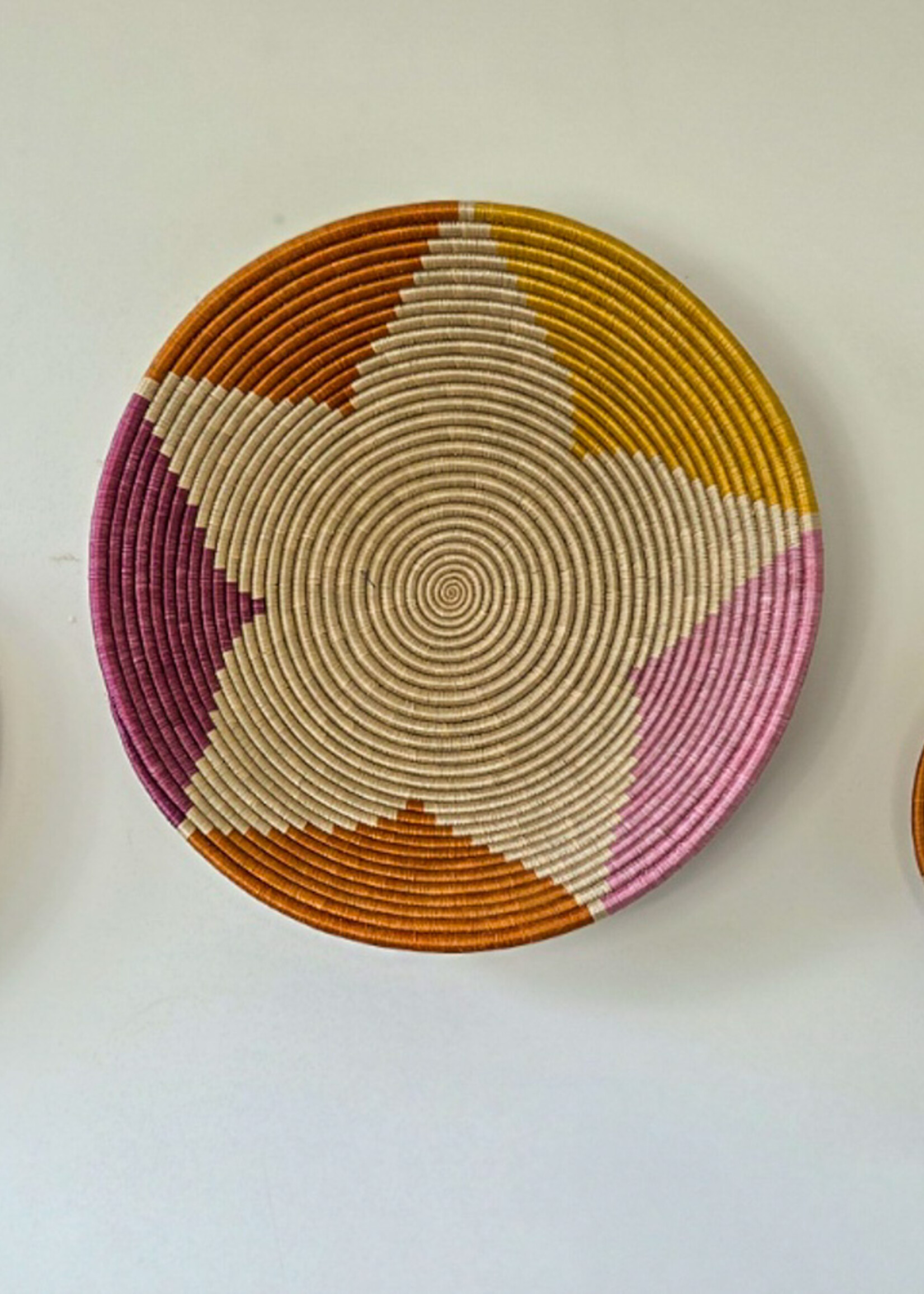 MAISON SUKU Set van 3 Rieten Wandcirkels Bloem – 20, 30 en 40 cm