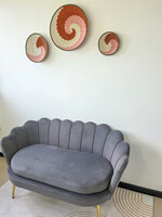 MAISON SUKU Set van 3 Rieten Wandcirkels Swirl – Aardetinten in Harmonie