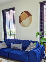 MAISON SUKU Rieten Wandcirkel Sand Brown 70 cm – Warm & Natuurlijk