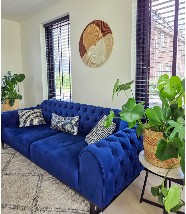 MAISON SUKU Rieten Wandcirkel Sand Brown 70 cm – Warm & Natuurlijk