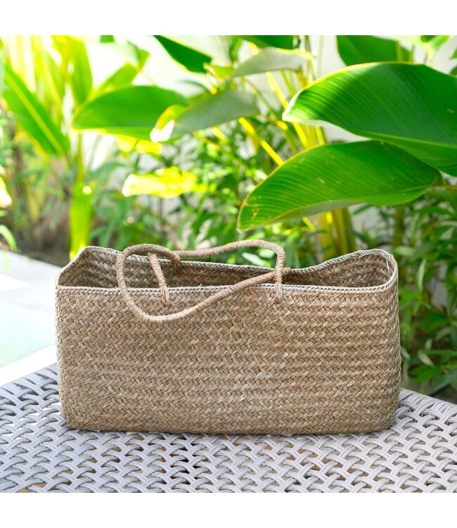 Handwoven tas gemaakt van zeegras salara (2 maten)