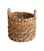 Boho Wasserij of plantenmand - Ronde geweven opslagmand - Decoratieve mand gemaakt van bananenvezel (3 maten Ø 25/32/38 cm) Rinjani