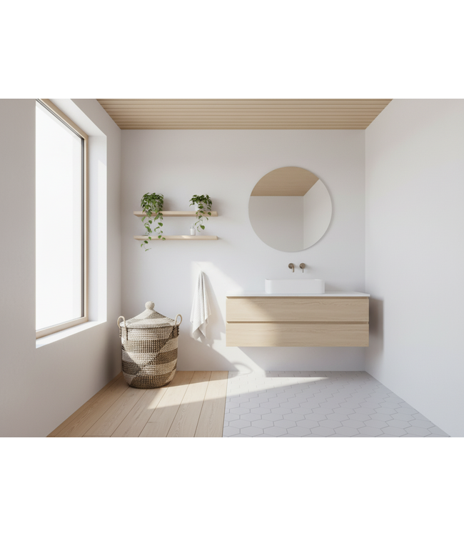 MAISON SUKU Wasmand & Opbergmand Zwart-Wit Puntdeksel