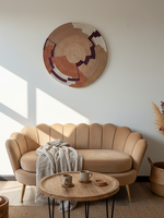 MAISON SUKU Rieten Wandcirkel Tau Ø70 cm