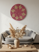 MAISON SUKU Rieten Wandcirkel Amara Ø70 cm